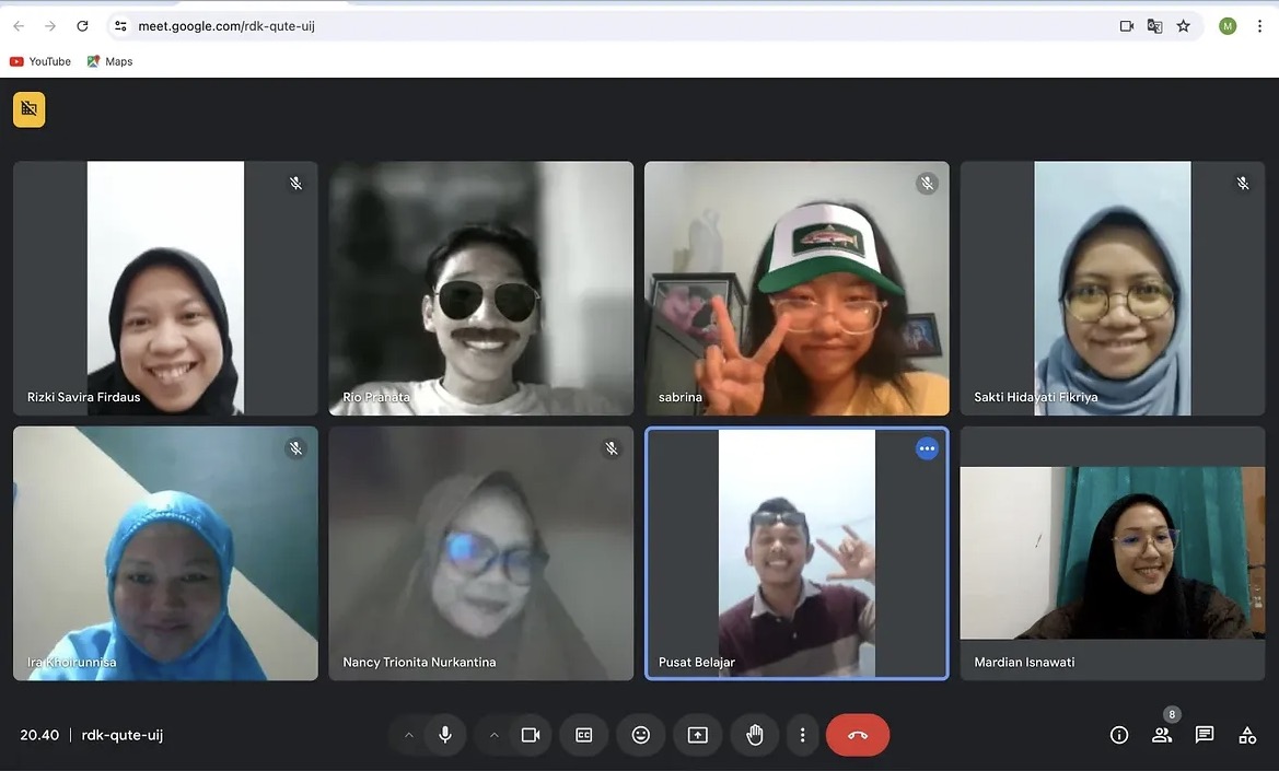 Dokumentasi kelas bahasa Inggris online interaktif